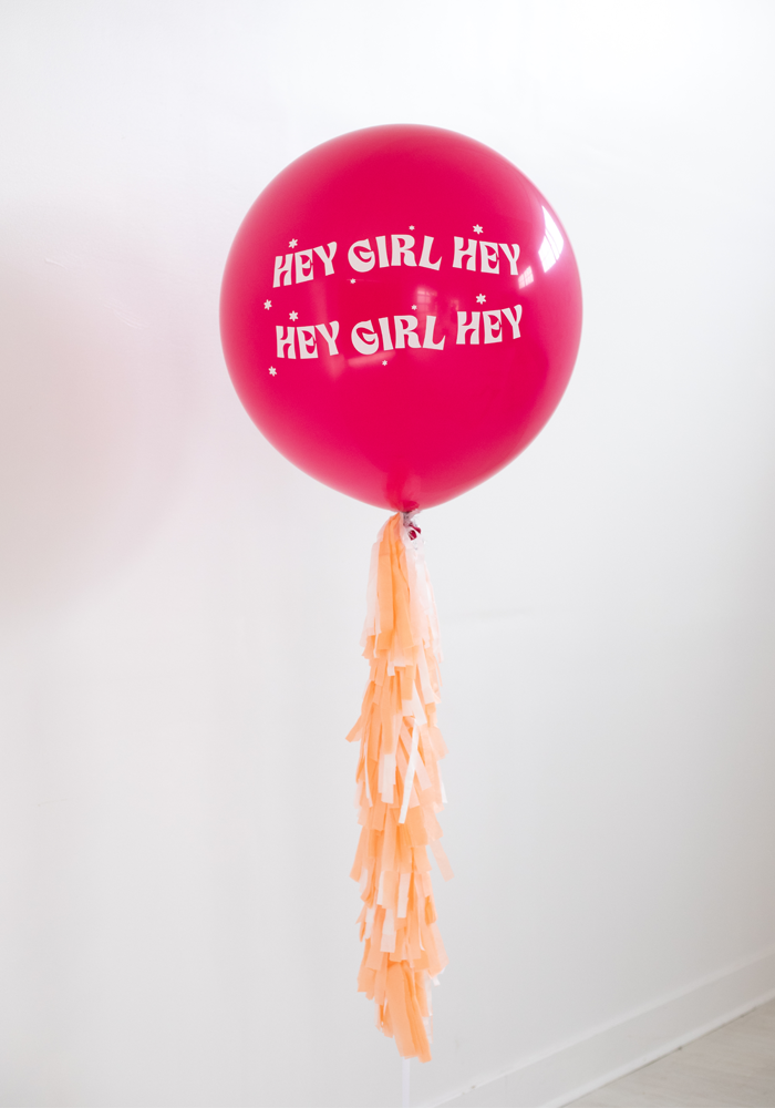 Glo Party Jumbo Helium Balloon with Fringe